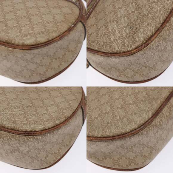 CELINE Macadam Canvas Shoulder Bag Pvc Beige Gold - Picture 10 of 13